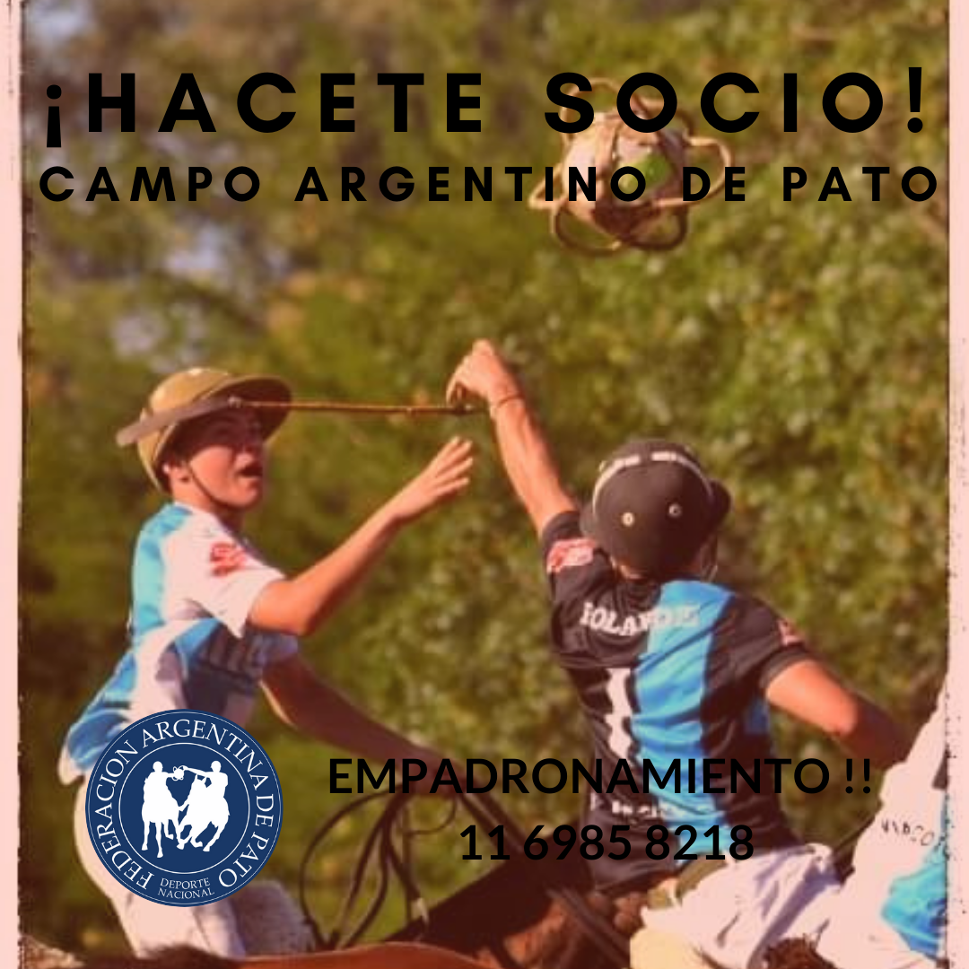 Empadronamiento de socios Campo Argentino de Pato