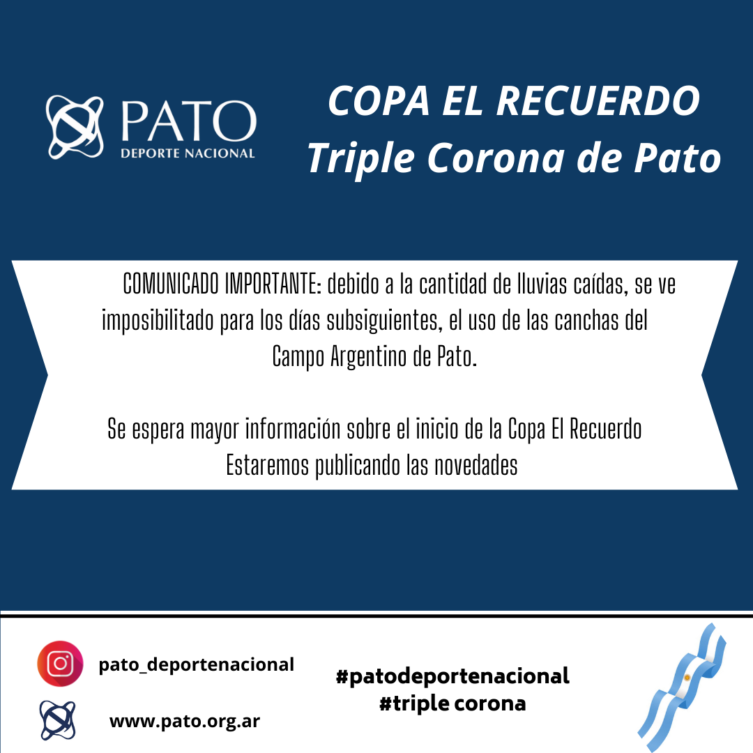 Comunicado sobre el inicio de la Copa El Recuerdo.