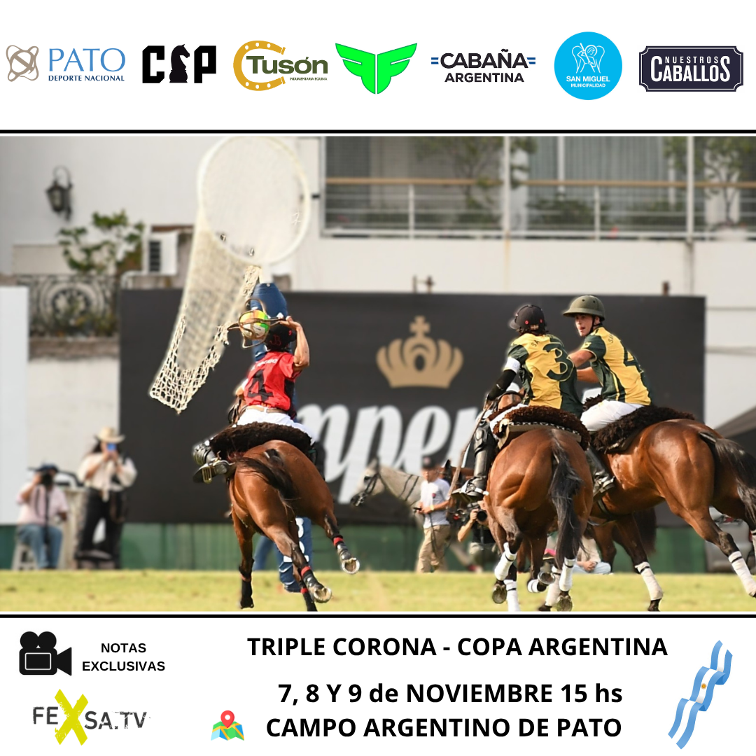La Copa Argentina dará inicio de la TRIPLE CORONA DE PATO.