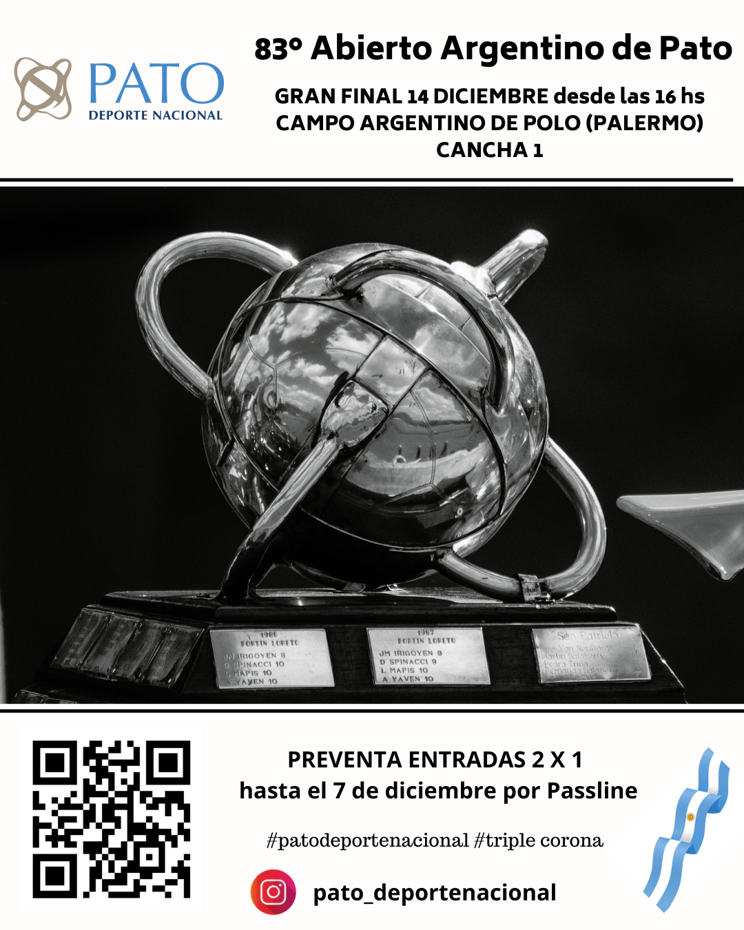 Se agotan las entradas 2 x 1. Tenes tiempo hasta el 7 de diciembre.